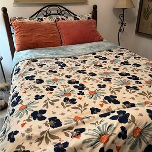 Opalhouse Floral Duvet Cover Full/Queen and two sets of shams Polyester & Velour